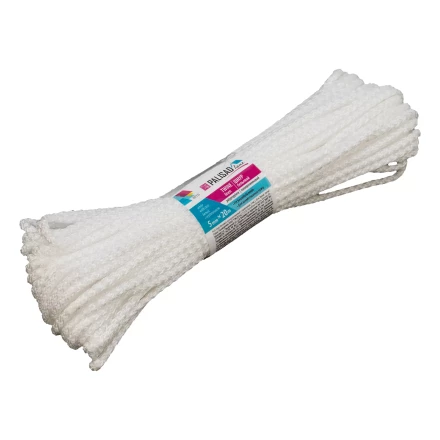 Шнур бельевой полипропиленовый с сердечником, 5 мм L 20 м, белый, Home Palisad 937115 купить в Надыме