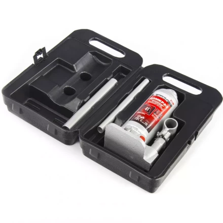 Домкрат гидравлический бутылочный 4 т h подъема 194–372 мм в пласт. кейсе MTX 507549 купить в Надыме