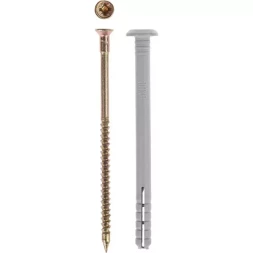 Дюбель-гвоздь ЗУБР "МАСТЕР" полипропиленовый, грибовидный бортик, 6 x 60 мм, 1200 шт 4-301350-06-060