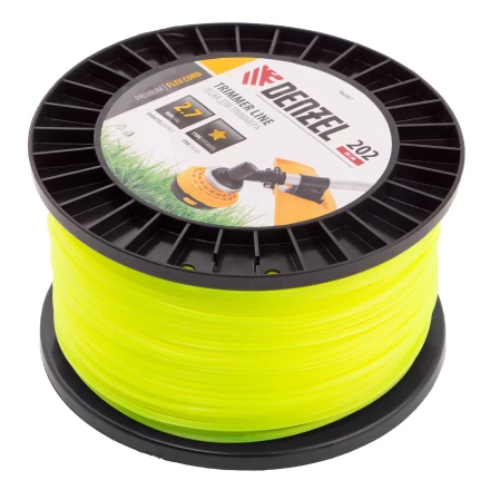 Леска для триммера звезда, 2,7мм х 202м, на DIN катушке FLEX CORD// Denzel 96287 купить в Надыме