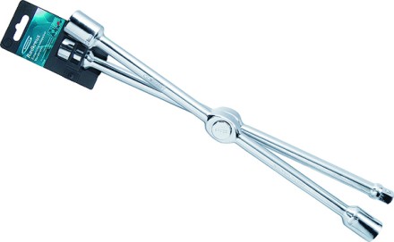 Ключ-крест баллонный складной 17,19,21mm и 1/2&quot; 406мм хромир. Gross 14250 купить в Надыме