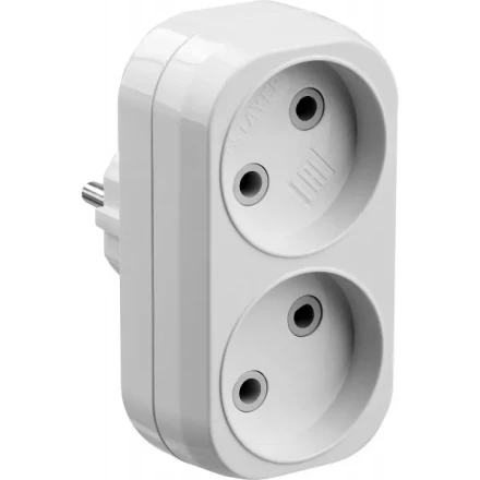 Разветвитель электрический MAXElectro, STAYER 55087-2, 2 гнезда, 10А/220В 55087-2 купить в Надыме