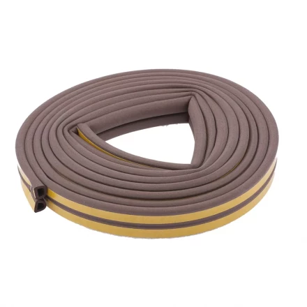 Уплотнитель 6 м профиль "D" коричневый СИБРТЕХ 93939 купить в Надыме