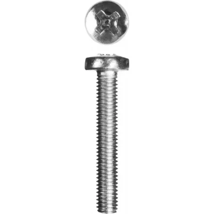 Винт ЗУБР "МАСТЕР" DIN 7985, класс прочности 4.8, оцинкованный, M5x30мм, 5кг 303150-05-030 купить в Надыме