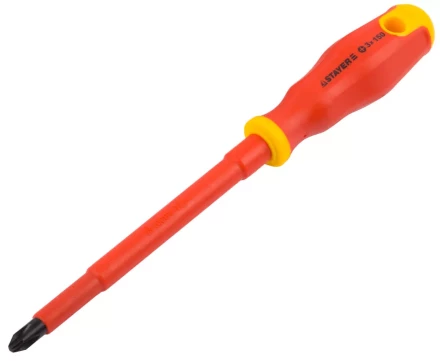 Отвертка STAYER "PROFI" "ELECTRO" диэлектрическая до 1000В, двухкомп рукоятка, PH № 3 х 150мм 25142-3-15_z01 купить в Надыме