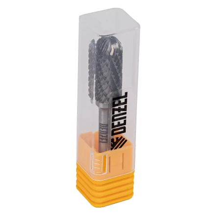Борфреза по металлу твердосплавная Denzel, цилиндрическая закругленная, тип-С, 12 мм, 72019 купить в Надыме