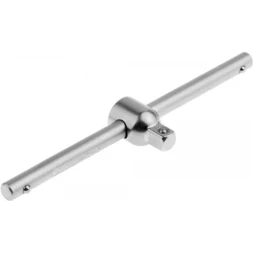 Вороток ЗУБР "МАСТЕР" T-образный для торцовых головок (1/4"), Cr-V, хроматированное покрытие, 115мм 27738-1/4