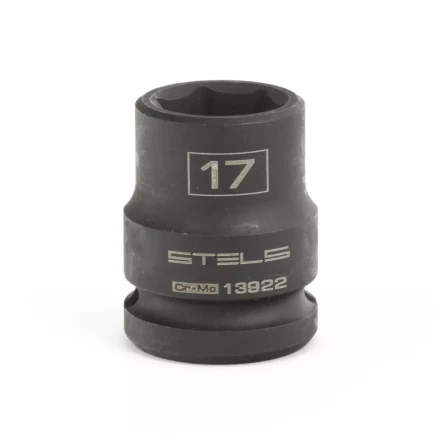 Головка ударная шестигранная 17 мм 1/2" CrMo Stels 13922 купить в Надыме