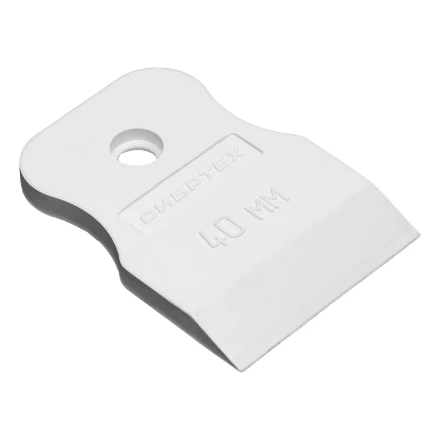 Шпатель, белая резина, 40 мм Россия Сибртех 85831 купить в Надыме