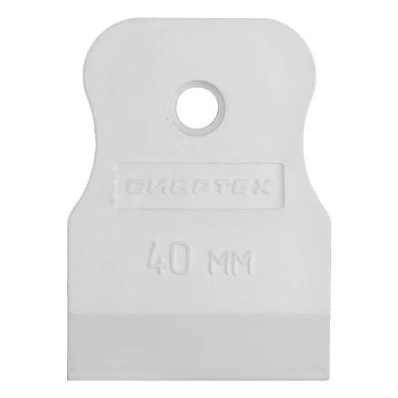 Шпатель, белая резина, 40 мм Россия Сибртех 85831 купить в Надыме