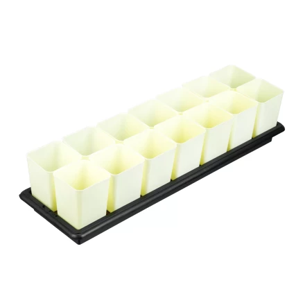 Набор для рассады Palisad, поддон 600х185х45 мм, с дренажной системой, 14 горшочков по 460 мл., 643452 купить в Надыме