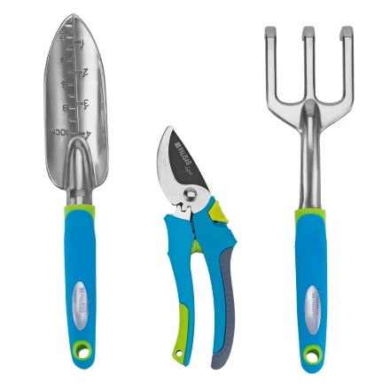 Набор садового инструмента с секатором Palisad 629018, алюминиевый цельнолитой, 3 предмета, LUXE купить в Надыме