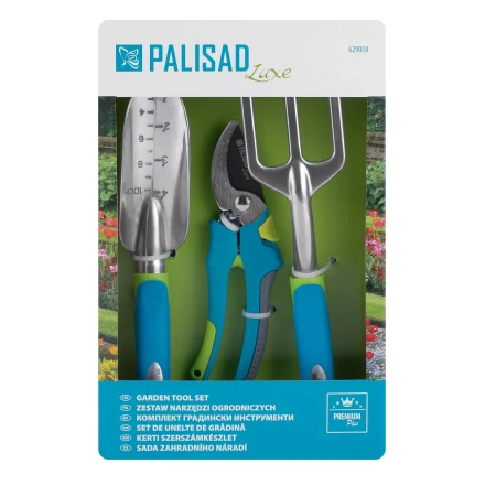 Набор садового инструмента с секатором Palisad 629018, алюминиевый цельнолитой, 3 предмета, LUXE купить в Надыме