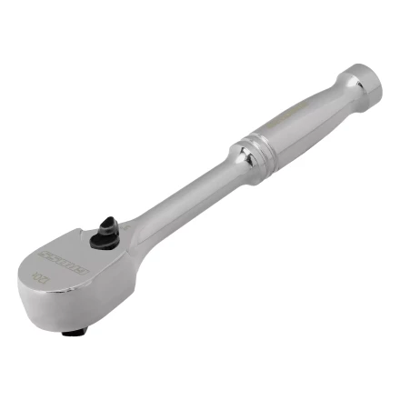 Ключ-трещотка 1/4" Gross 14050, CrV, 120 зубьев, цельнометаллический, хром купить в Надыме