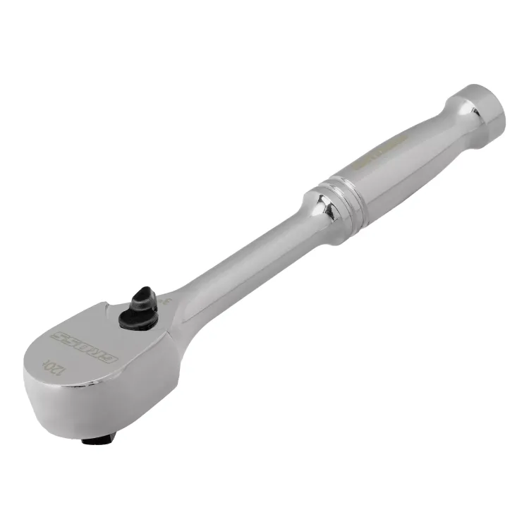 Ключ-трещотка 1/4" Gross 14050, CrV, 120 зубьев, цельнометаллический, хром купить в Надыме