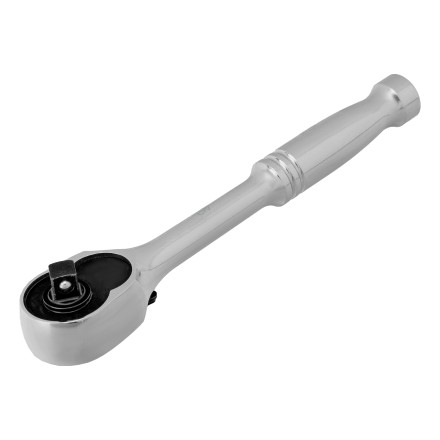 Ключ-трещотка 1/4&quot; Gross 14050, CrV, 120 зубьев, цельнометаллический, хром купить в Надыме