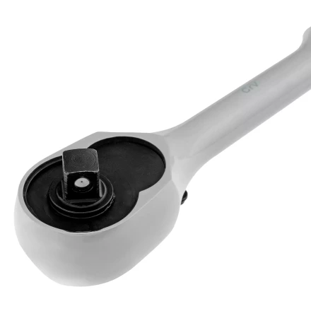 Ключ-трещотка 1/4" Gross 14050, CrV, 120 зубьев, цельнометаллический, хром купить в Надыме