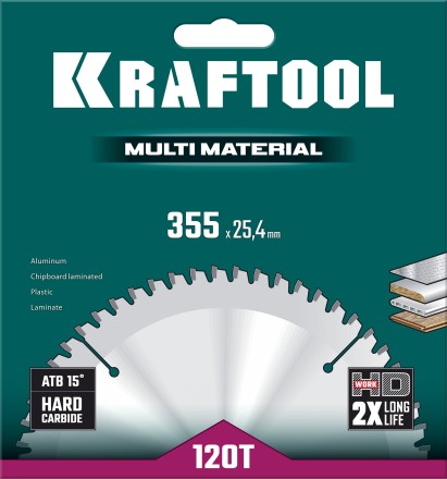 Диск пильный Multi Material, повышенный ресурс 36953-355-25.4 купить в Надыме