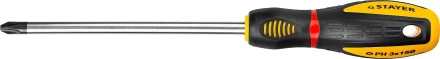 Отвертка STAYER "PROFI" "PROTech", двухкомп рукоятка, намагниченная, Cr-Mo, PH3x150мм 25132-3-15_z02 купить в Надыме