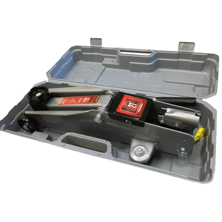 Домкрат гидравлический подкатной 2 т h подъема 135–385 мм в пласт. кейсе  MATRIX MASTER 51028 купить в Надыме