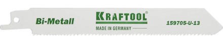 Полотно KRAFTOOL &quot;INDUSTRIE QUALITAT&quot;, S922VF, для эл/ножовки, Bi-Metall, по металлу, дереву, шаг 1,8-2,5мм, 130мм 159705-U-13 купить в Надыме