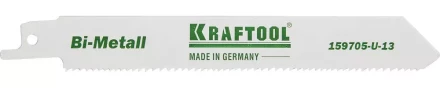 Полотно KRAFTOOL "INDUSTRIE QUALITAT", S922VF, для эл/ножовки, Bi-Metall, по металлу, дереву, шаг 1,8-2,5мм, 130мм 159705-U-13 купить в Надыме