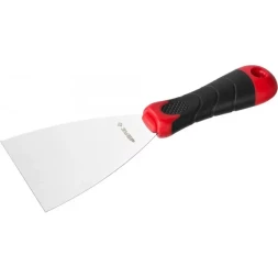 Шпатель ЗУБР "МАСТЕР", профилированное нержавеющее полотно, 2к ручка, 80мм 10072-08