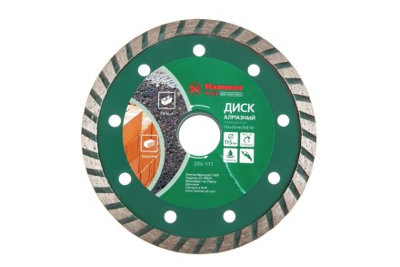Круг алмазный HAMMER (206-111 DB TB) Ф115х22мм универсальный купить в Надыме