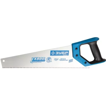 Ножовка по дереву (пила) ЗУБР ЛЕВША-7 400 мм, 7 TPI, универсальный зуб, вдоль и поперек волокон, для средних заготовок, фанеры, ДСП, МДФ,2K рукоятка 15232-40 купить в Надыме
