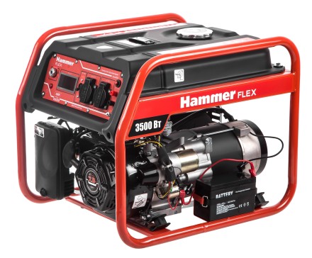Бензоэлектростанция Hammer Flex GN4000E с электрозапуском купить в Надыме