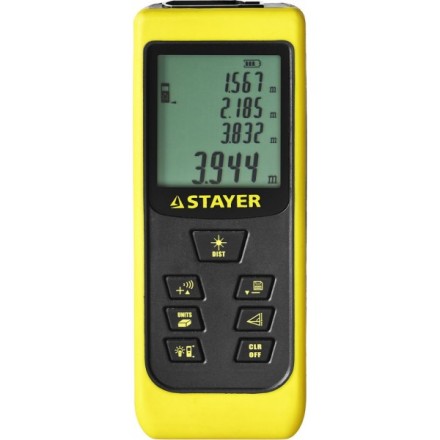 Дальномер STAYER &quot;MASTER&quot; MAX-Control лазерный, 2 точки отсчета, дальность 50м, точность 2мм 34957 купить в Надыме