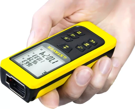 Дальномер STAYER "MASTER" MAX-Control лазерный, 2 точки отсчета, дальность 50м, точность 2мм 34957 купить в Надыме