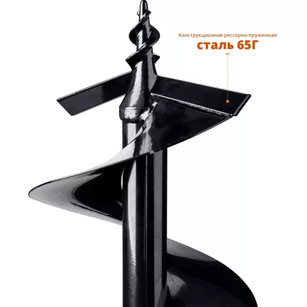 ЗУБР d 250 мм, грунт, шнек для мотобуров (7051-25) купить в Надыме