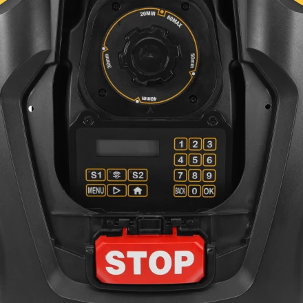 Робот-газонокосилка Grass Master 1000, ультразвуковой датчик, 3 Ач, LCD дисплей, Wi-Fi // Denzel купить в Надыме