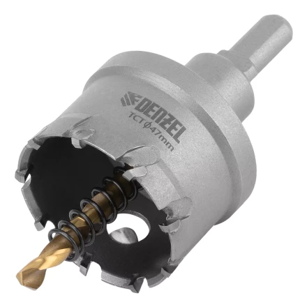 Коронка по металлу твердосплавная, 47 мм Denzel 724015 купить в Надыме