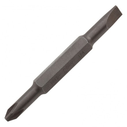 Отвертка комбинированная Denzel, SL3/16&quot;-PH1, SL1/4&quot;-PH2, 3-х компонентная рукоятка, 7713381 купить в Надыме