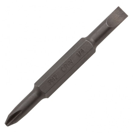 Отвертка комбинированная Denzel, SL3/16&quot;-PH1, SL1/4&quot;-PH2, 3-х компонентная рукоятка, 7713381 купить в Надыме