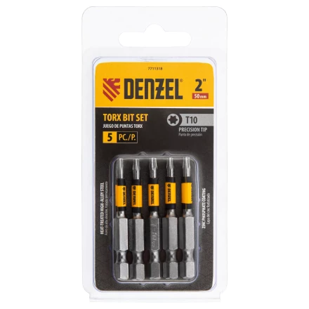 Бита T10x50, 5 шт. Denzel 7711318 купить в Надыме