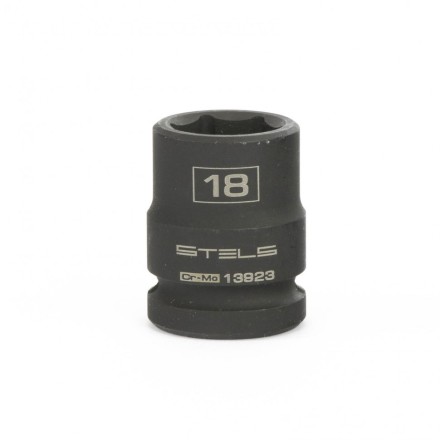 Головка ударная шестигранная 18 мм 1/2&quot; CrMo Stels 13923 купить в Надыме