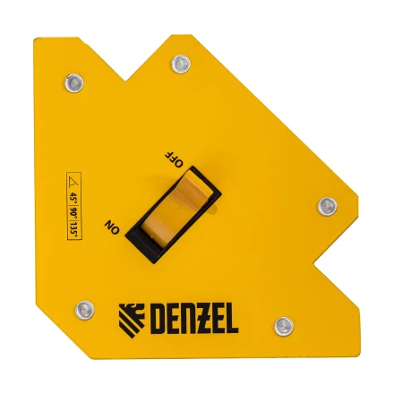 Фиксатор магнитный отключаемый для сварочных работ усилие 30 LB, 45х90х135 град. Denzel 97563 купить в Надыме