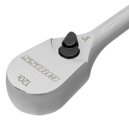 Ключ-трещотка 3/8&quot; Gross 14051, CrV, 120 зубьев, цельнометаллический, хром купить в Надыме