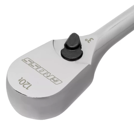 Ключ-трещотка 3/8" Gross 14051, CrV, 120 зубьев, цельнометаллический, хром купить в Надыме