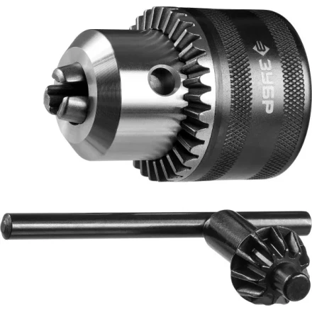 Патрон ЗУБР "ЭКСПЕРТ" цельнометаллический для станка, конус морзе, с ключом, 16мм 29084-16 купить в Надыме