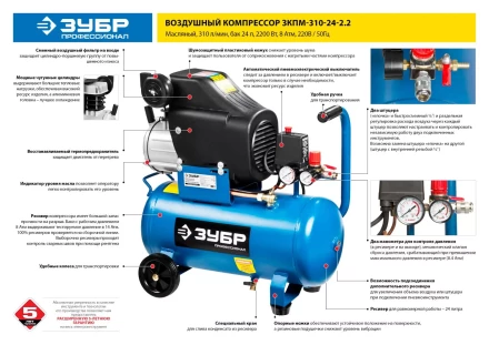 Компрессор воздушный ЗКПМ-310-24-2.2 серия ПРОФЕССИОНАЛ купить в Надыме