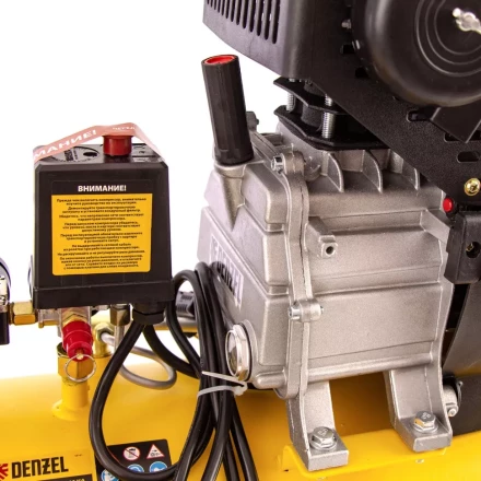 Компрессор воздушный, прямой привод DC1500/50, 1.5 кВт, 50 литров, 220 л/мин Denzel 58161 купить в Надыме