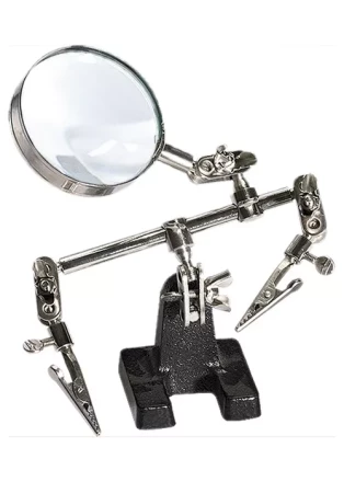 Зажим для пайки "Третья рука" с лупой SPARTA 914605 купить в Надыме