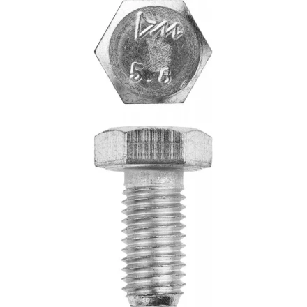 Болт ЗУБР "МАСТЕР" с шестигранной головкой, ГОСТ 7798-70, класс прочности 5.8, оцинкованный, M12x20мм, 5кг 303080-12-020 купить в Надыме