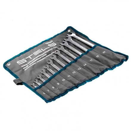 Набор ключей комбинированных 12 шт 6-22 мм, антислип Stels 15284 купить в Надыме