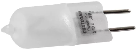 Лампа галогенная СВЕТОЗАР капсульная, матовое стекло, цоколь GY6.35, диаметр 13мм, 35Вт, 220В SV-44883-M купить в Надыме