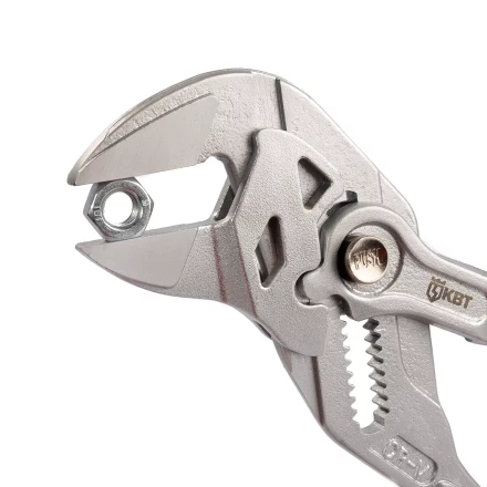Клещи переставные — гаечный ключ КВТ 180 мм с кнопочной самофиксацией (дублирующая запись) (82148) купить в Надыме